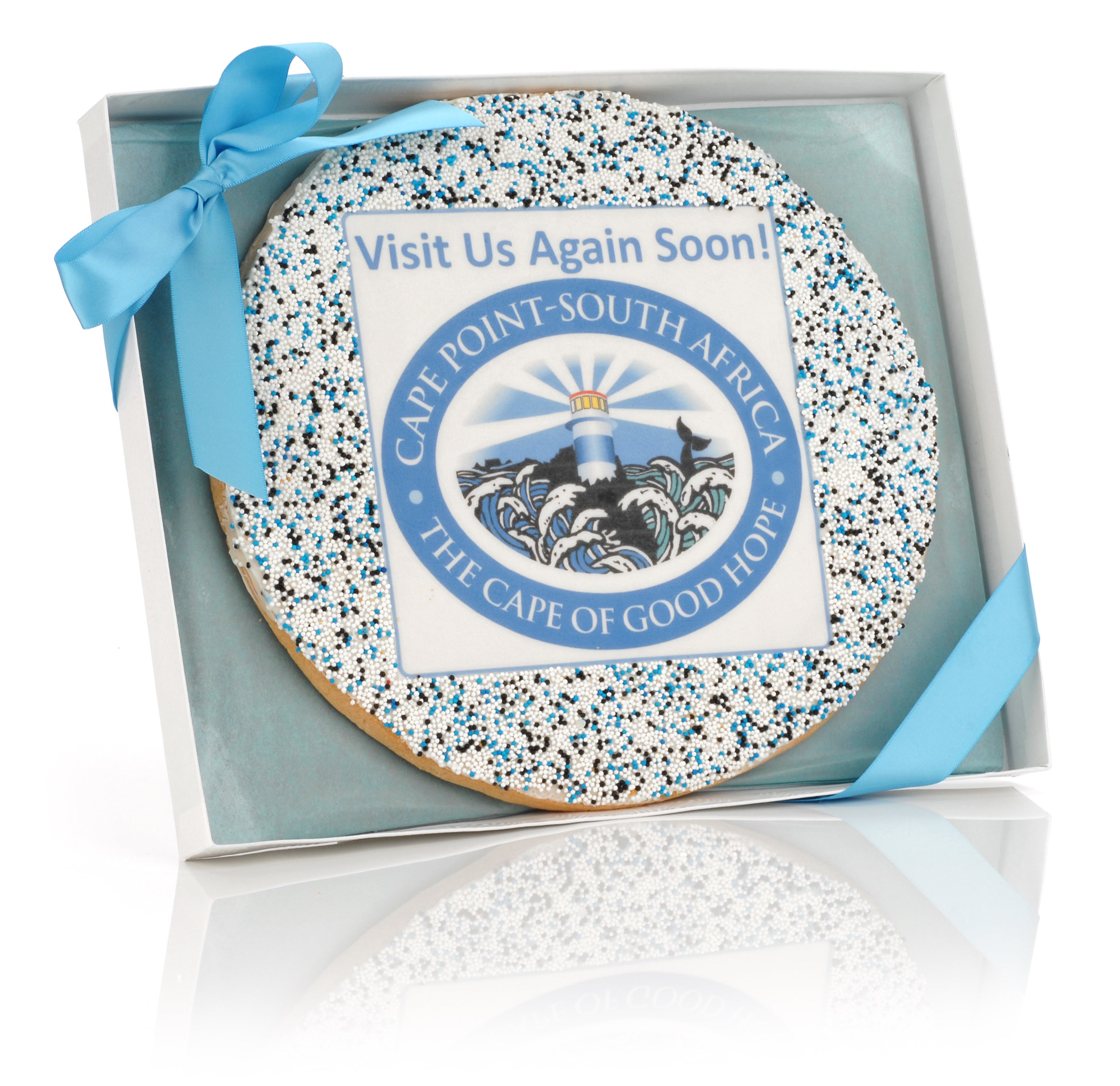 Giant Chocolate Covered Round Sugar Shortbread Cookie