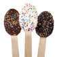 Set of 6 Multi Pariel Stir Chocolate Spoons