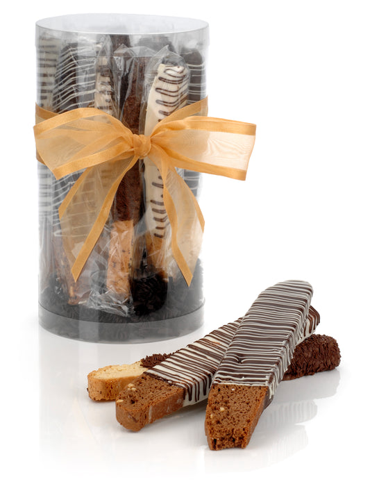 Classic Hand Dipped Gourmet Biscotti- Gift Box of 12