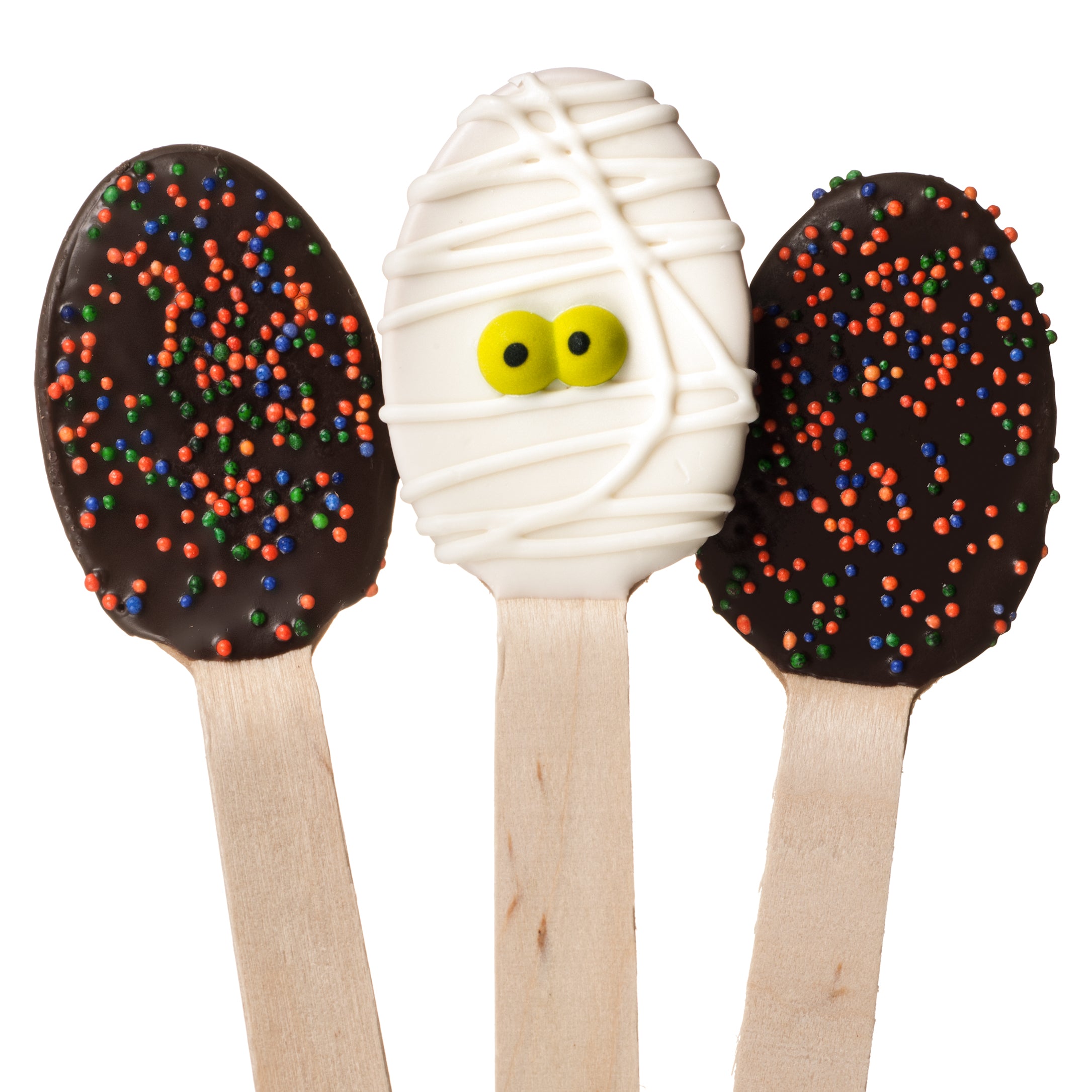 Set of 6 Mummy & Sprinkles Stir Chocolate Spoons