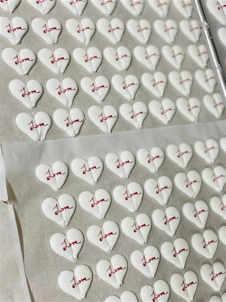Royal Icing Deco Converstation Heart