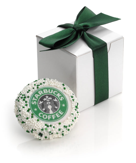 Single Logo/Photo Sandwich Cookie in Gift Box