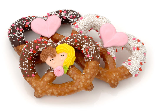 Romantic Chocolate Pretzel Twists