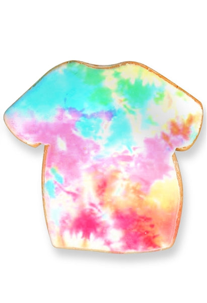 Tie Dye Shirt Cookie- 4 inch
