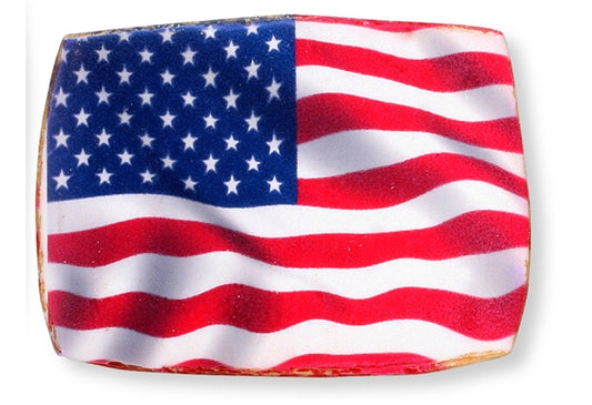 Direct Imprint American Flag Sugar Cookies