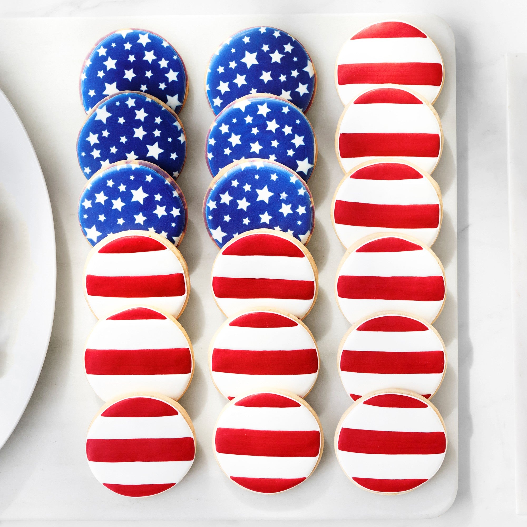 Fourth of July Iced Cookies- Set of 18