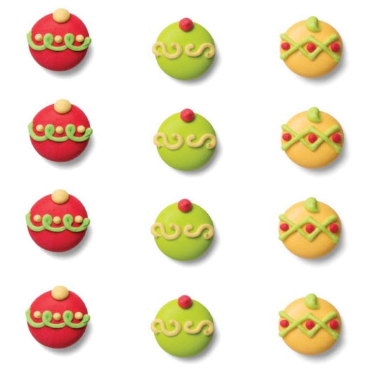 Decorated Ornament Assortment  Icing 72/cs