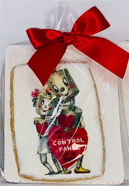 Iced Vint Val Robot Cookie Card