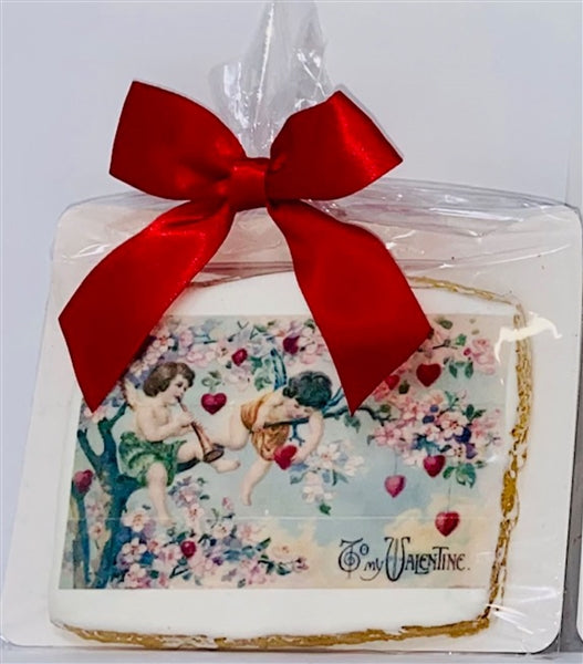Iced Vint Val Angels Cookie Card