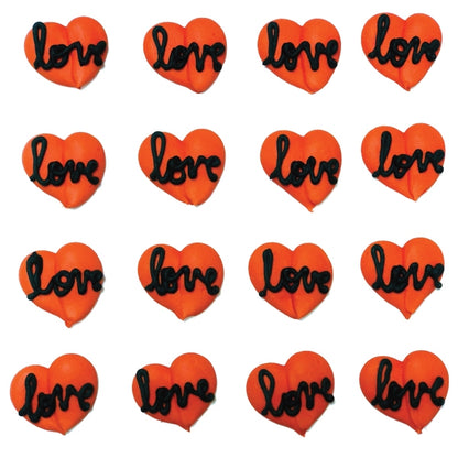 Large "Love" Icing Hearts  - 96/CS