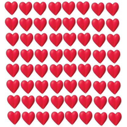 Small Red Hearts Icing- 384/CS