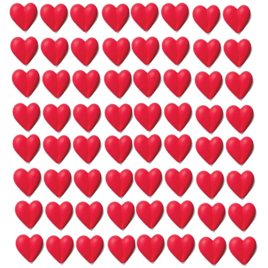 Small Red Hearts Icing- 384/CS