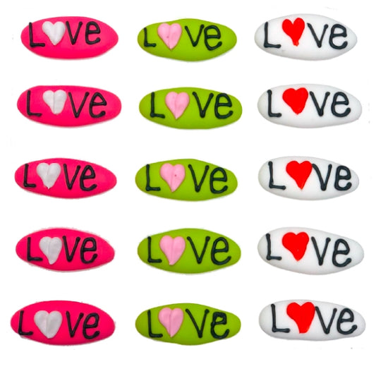 Love Plaques, Assorted Icing- 90/CS