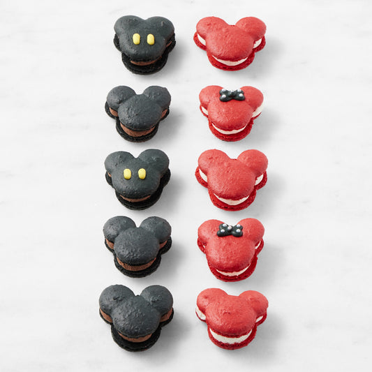 Disney Mickey & Minnie Mouse™ x Williams Sonoma Shaped Macarons, Set of 10