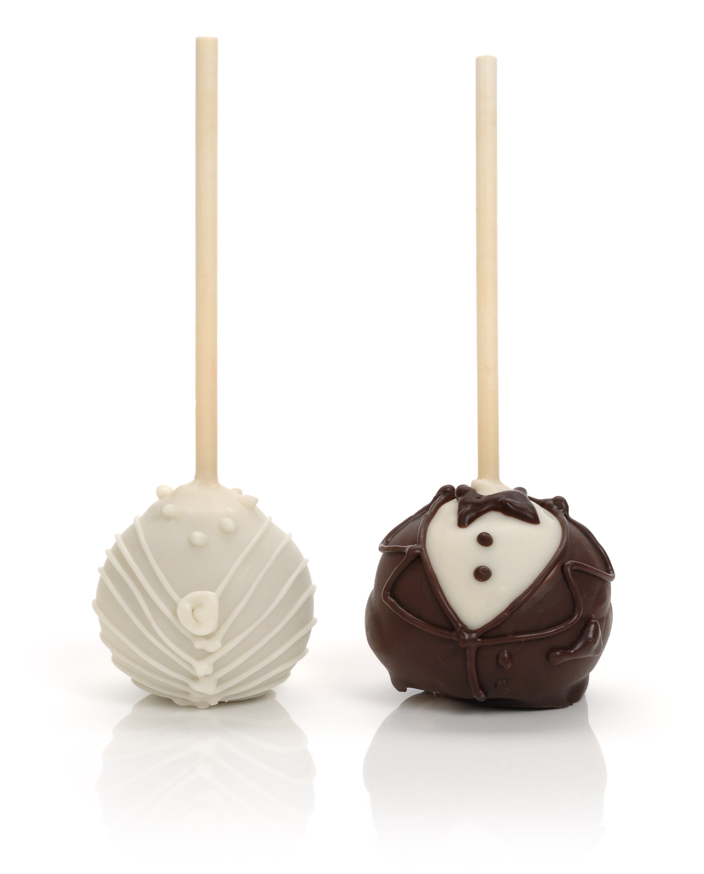 Bride & Groom Cake Pops, Set of 6