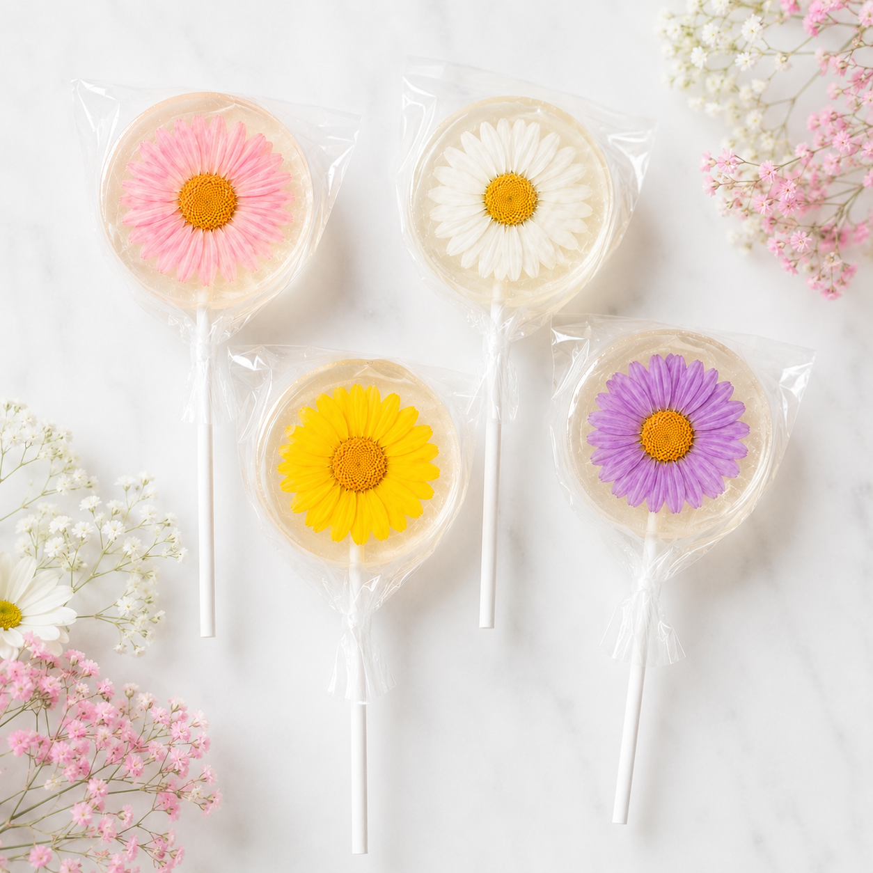 Floral Candy Lollipops