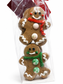 Sur La Table Hand Decorated Gingerbread Men [Style 3724]Set of 6