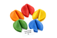 Color Fortune Cookie with 1.5"sticker label