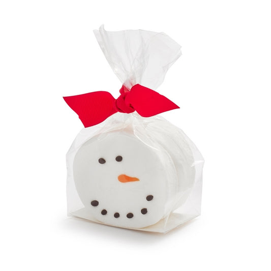 Snowman Marshmallow Bag of 3 Drink Toppers