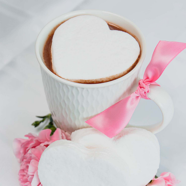 Heart Marshmallows Drink Toppers, Set Of 6