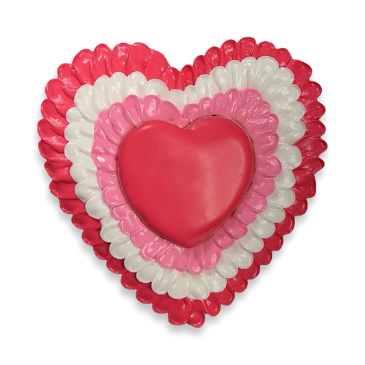 DCB Heart Cookie with Ruffles 841749190573