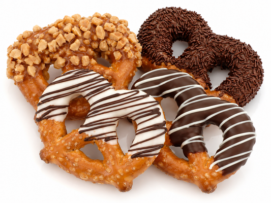 Classic Hand Dipped & Decorated Bavarian Pretzel Twist- Individual