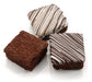 Gourmet Triple Chocolate Hand Decorated Brownies- Gift Box of 12
