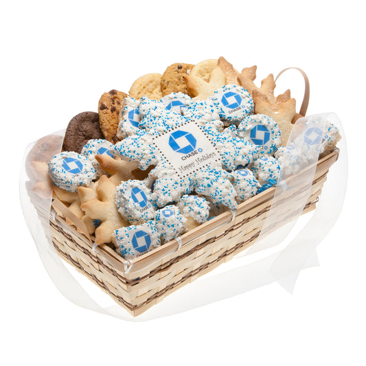 Logo Gourmet Winter Gift Basket -35 pc
