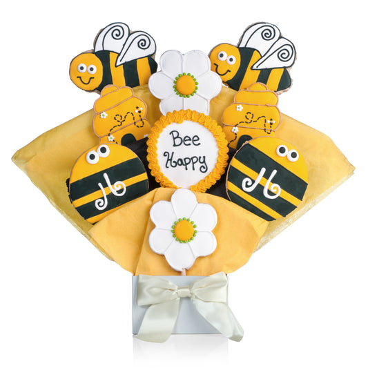 Bee Happy Cookie Bouquet