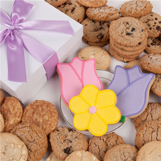 Tulips and Daisy Signature Cookie Gift Box