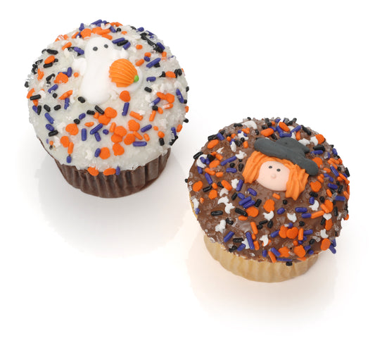 Halloween Belgian Chocolate Gourmet Cupcakes- 6 Pack