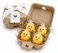 Farm Style Chick Cake Truffles in Gift Egg Carton- Set/4