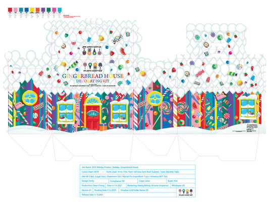 DCB HOLIDAY KIT BOX 2025 AND DIVIDER AND INSTRUCTION SHEET