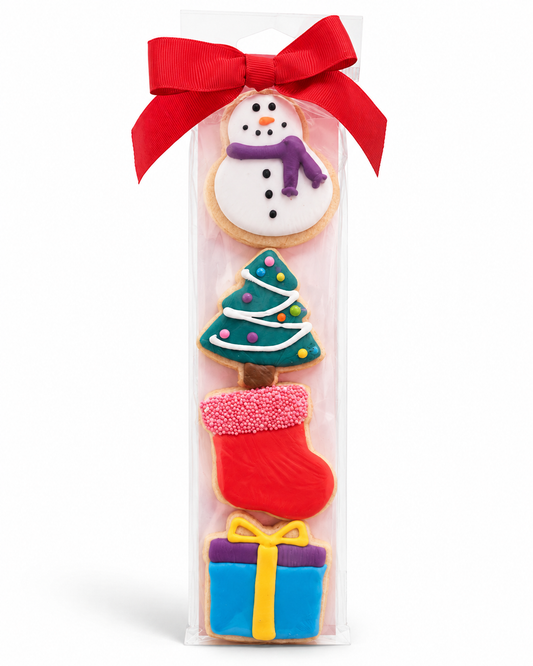 SANTA'S SNACKS 4 PK MINI ICED COOKIES- 841749193963