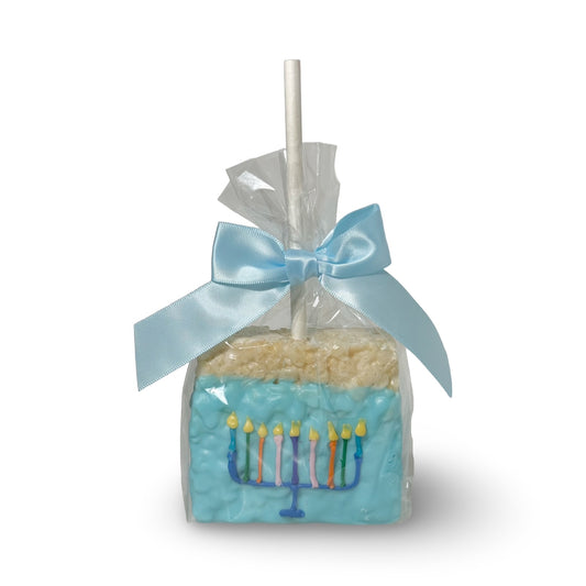 DCB HANNUKAH RICE CRIZPY TREAT WITH MENORAH