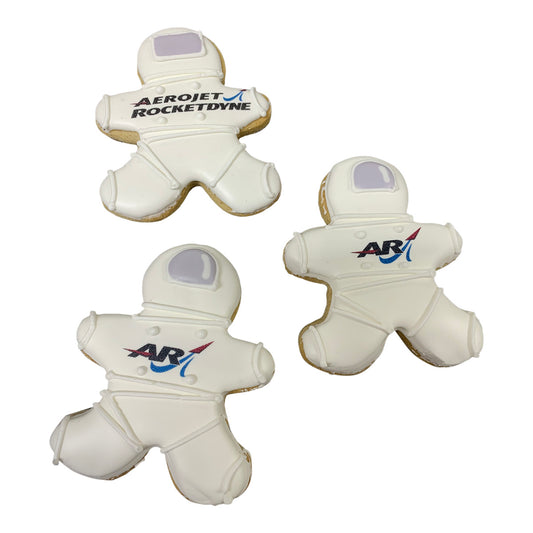 3.5" Printed Astronaut Sugar Cookie-  Single