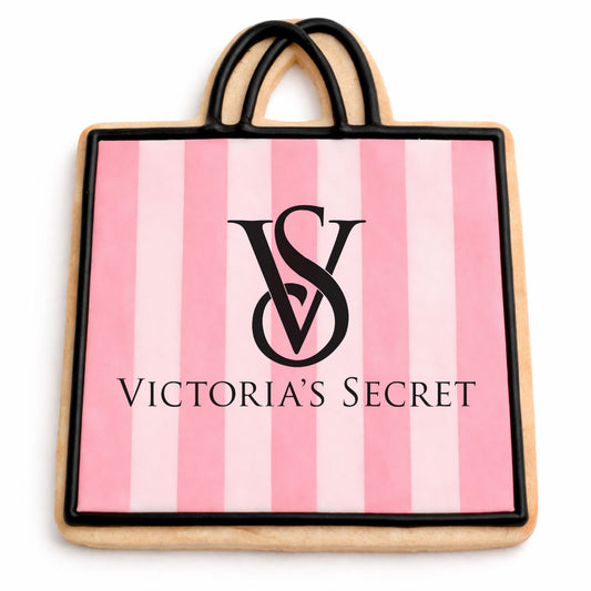 Custom Printed Shopping Bag Cookie (Direct Print Iced) 4 inch