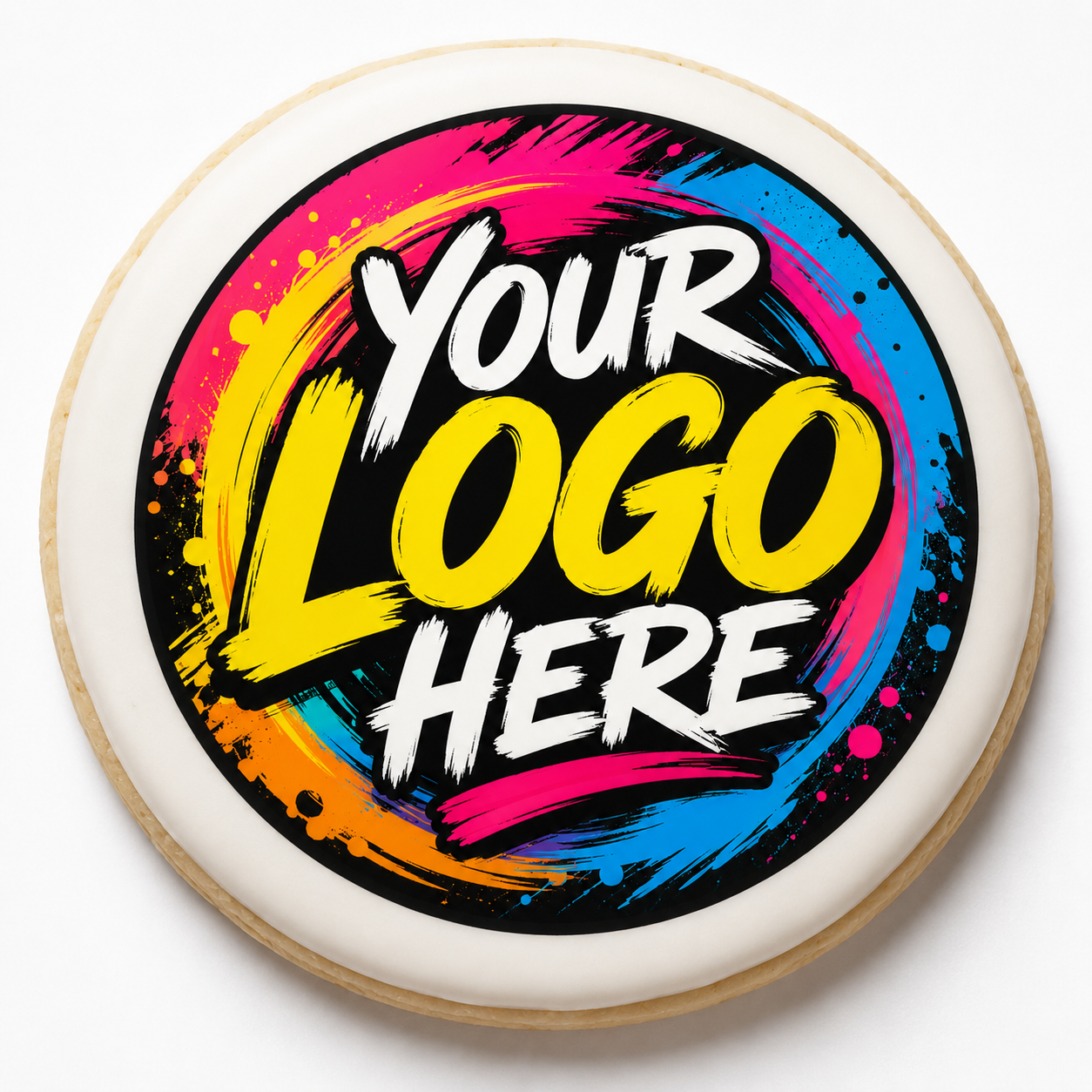 Edible Print 3 inch Round Cookies- Bulk Case of 60