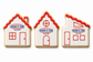 CUSTOM PRINTED HOUSE SHAPED COOKIE- INDIVIDUALLY WRAPPED