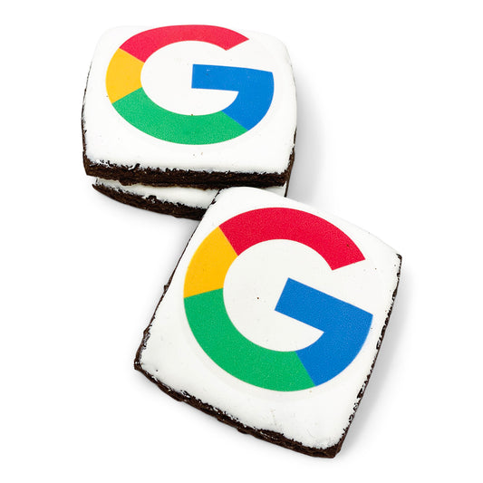 Printed Square Cocoa Sugar Cookie- Single