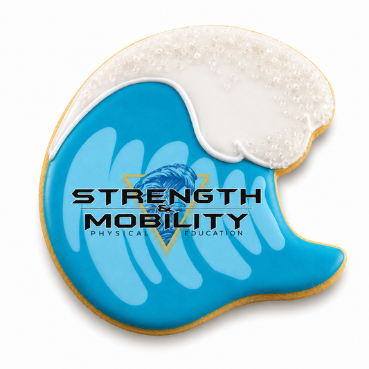 Printed Iced Wave Cookie- 4 Inch