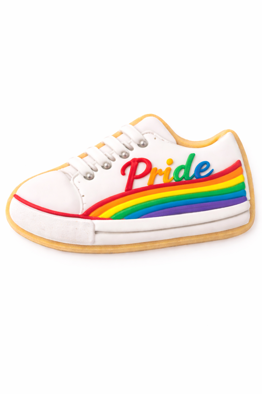 Pride Month Sneaker Cookie – Handcrafted Sugar Cookie