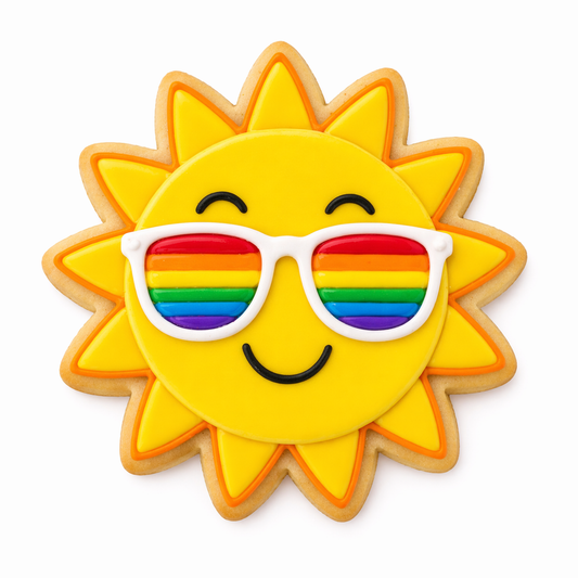 Pride Month SUN Cookie – Handcrafted Sugar Cookie