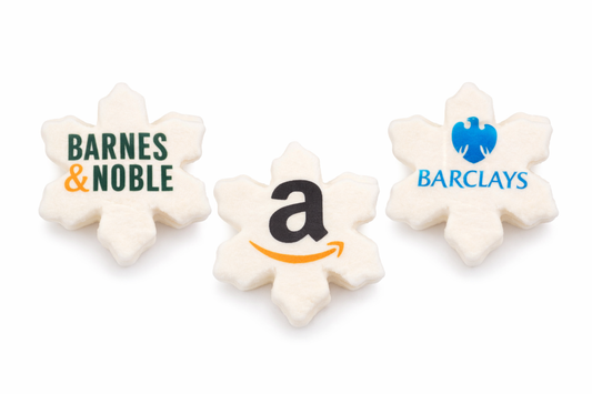 Direct Imprint Marshmallow Snowflakes- 3 Inch- Singles