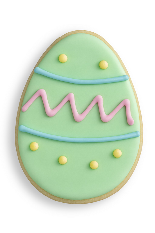 POLKA DOT EGG COOKIE- 4 INCH