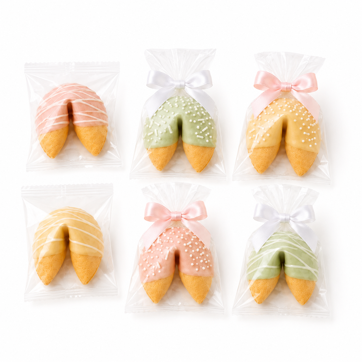 Bundle of Good Fortune™ Pastel Hand Dipped Gourmet Fortune Cookies