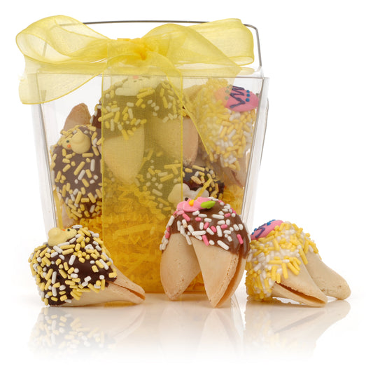 Take Out Pail of Easter Classic Size Fortune Cookies