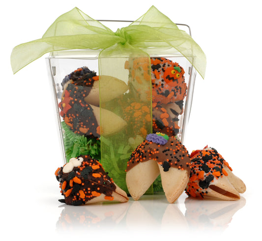Take Out Pail of Halloween Classic Size Fortune Cookies