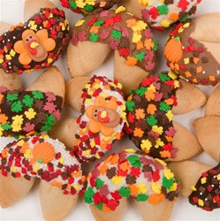 Thanksgiving Dipped & Decorated Gourmet Fortune Cookies