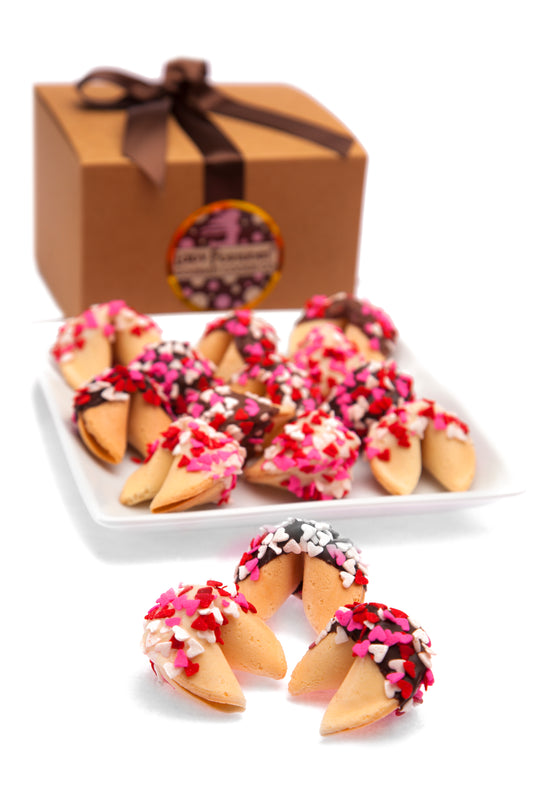 Valentines Day Fortune Cookie Gift Box - 12 Piece